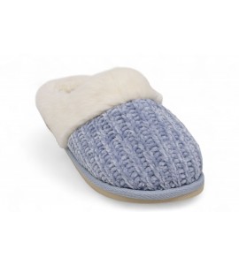 GRUNLAND Ciabatta in maglia e peluche | KANT