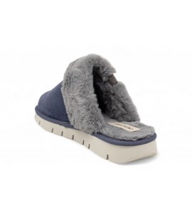 GRUNLAND Ciabatta con eco pelliccia | LOXI