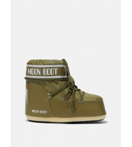 MOON BOOT STIVALE ICON LOW IN NYLON KHAKI 0D1409340/M006