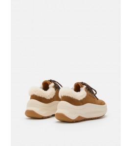 MOON BOOT SNEAKER MOON247 CITY IN SHEARLING COGNAC