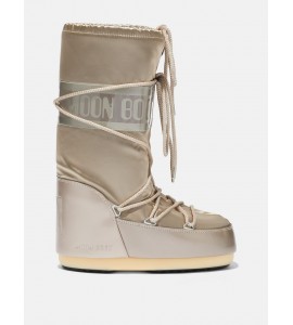 MOON BOOT JUNIOR ICON GLANCE PLATINO IN RASO