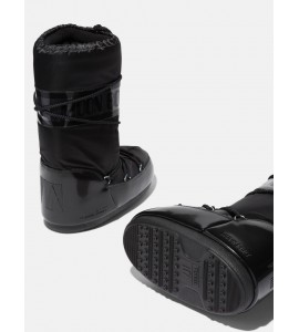 MOON BOOT STIVALE ICON GLANCE NERO IN RASO
