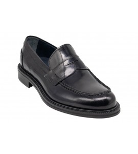 EXTON MOCASSINO 4482 ABRASIVATO NERO