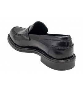 EXTON MOCASSINO 4482 ABRASIVATO NERO