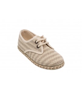 PUCHITOS BAMBINO 9500-22 REJILLA RAYAS TABACO