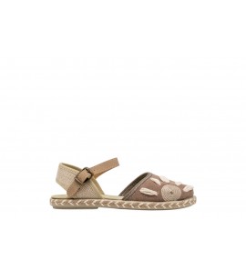 PUCHITOS bambina 9803-20 RECYWASH taupe Y YUTE NATURAL