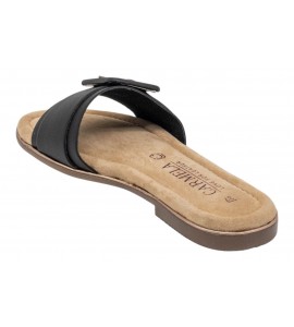 CARMELA ciabatta flat 162406 S. PIEL NEGRO
