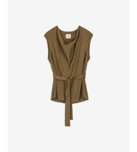 ALYSI 116229/P6045 BLUSA CON FUSCIACCA OLIO