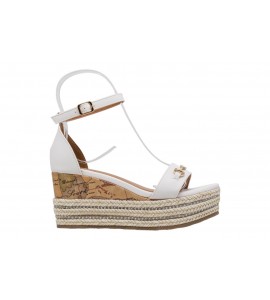 ALVIERO MARTINI sandalo con zeppa1403/8662/0900 WHITE