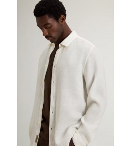 WOOLRICH camicia lino CFWOSI2013MRUT5284/8270 artic white