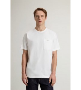 WOOLRICH T-SHIRT cotone CFWOTE2009MRUT5334/8270 WHITE