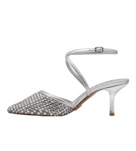 ALBANO VANITY AV7017 slingback SOFT ARGENTO