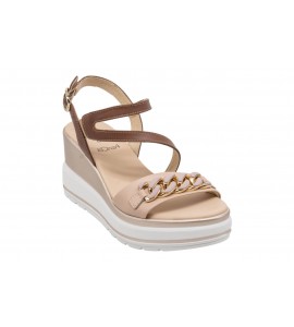 NERO GIARDINI sandalo con zeppa E615952D/614 ARMENIA CIPRIA