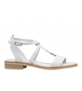 NERO GIARDINI sandalo basso E615895/707 LOIRA BIANCO