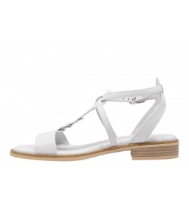 NERO GIARDINI sandalo basso E615895/707 LOIRA BIANCO