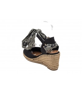 O-JOO sandalo con zeppa OL61531A GERI CVS black