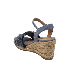 O-JOO sandalo con zeppa OL61500A GERI FLOWER SKY