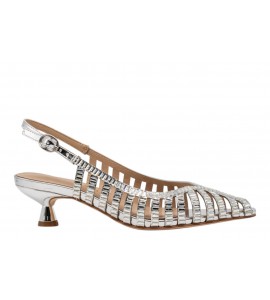 ALMA EN PENA slingback V265200 MIRROW SILVER