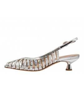 ALMA EN PENA slingback V265200 MIRROW SILVER