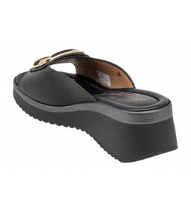 DONNA SERENA ciabatta con zeppa 4N5982DM NERO