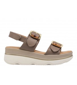 DONNA SERENA SANDALO CON ZEPPA 665950DM TORTORA