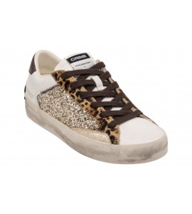 CRIME DONNA 23008AA9.68 DISTRESSED LEOPARD STARDUST