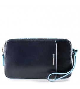 PIQUADRO Pochette con tasca frontale Uomo Blue Square