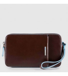 PIQUADRO Pochette con tasca frontale Uomo Blue Square