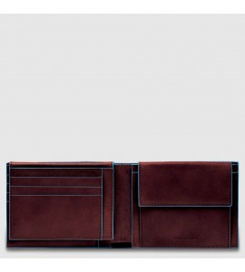 PIQUADRO Portafoglio uomo con porta documenti, porta Blue Square