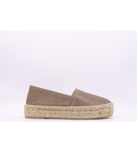 LA MAISON Espadrillas in tessuto lurex