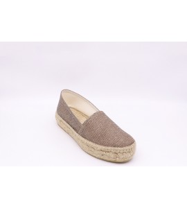 LA MAISON Espadrillas in tessuto lurex