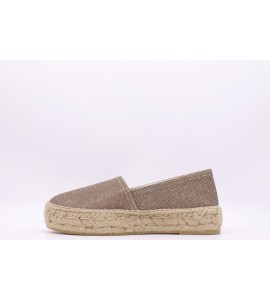 LA MAISON Espadrillas in tessuto lurex