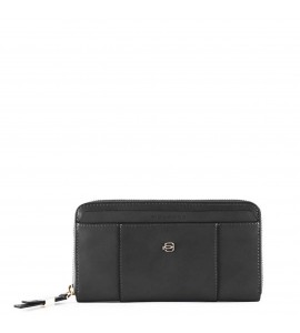 PIQUADRO Portafoglio donna soffietti con zip Circle