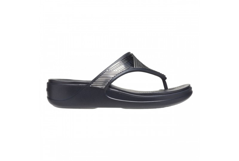 Crocs Metallic Wedge Flip W