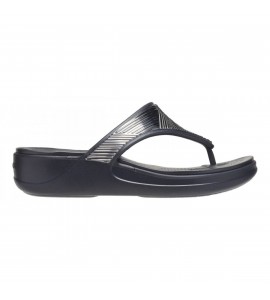 Crocs Metallic Wedge Flip W