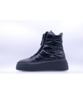 VIC MATIE' Sneakers platform polacco nylon nero