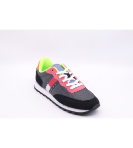 TOMMY HILFIGER SNEAKERS CON MIX DI MATERIALI