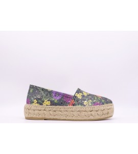 LA MAISON Espadrillas in tessuto lurex