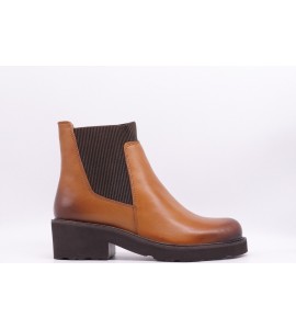 MELLUSO Tronchetto donna in pelle marrone