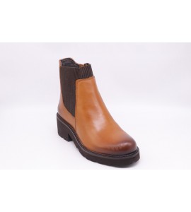 MELLUSO Tronchetto donna in pelle marrone