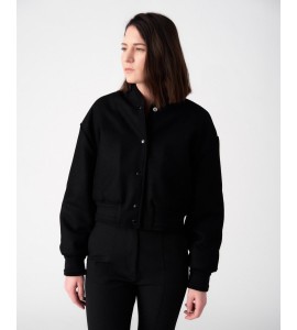 GRIFONI Bomber panno nero