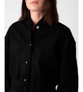 GRIFONI Bomber panno nero