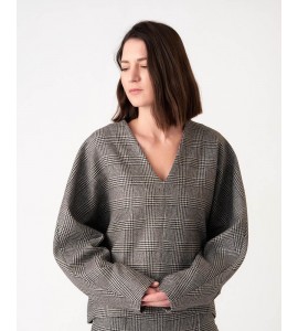 GRIFONI Top Scozzese Nero