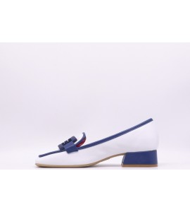 LE BABE Mocassino nappa bianca