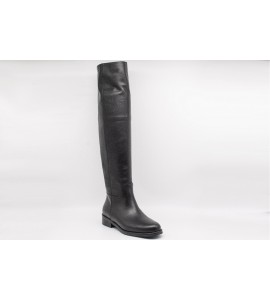 THE ICONA Stivali neri in pelle con elastico