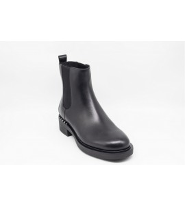 ASH STIVALETTI CHELSEA IN PELLE NERA FANCY
