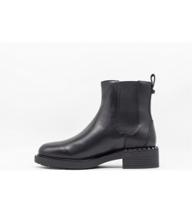 ASH STIVALETTI CHELSEA IN PELLE NERA FANCY