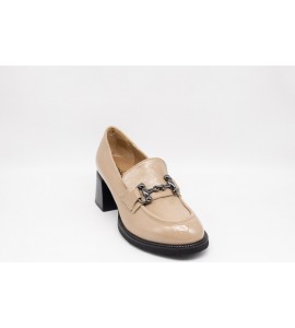 DONNA SOFT Mocassini in pelle con tacco