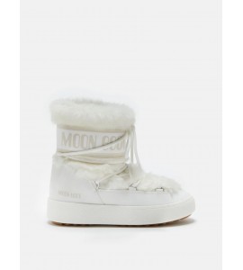 MOON BOOT JTRACK JUNIOR FAUX FUR BIANCO