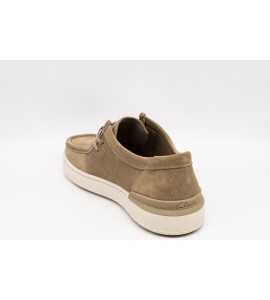 CLARKS COURTLITE SEAM SUEDE OAKWOO